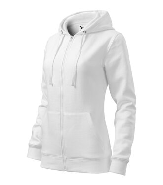 Dámska mikina na zips s kapucňou Malfini Zipper