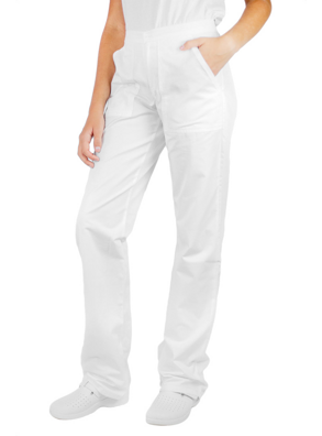 Biele nohavice dámske pre lekárky a do gastro prevádzok