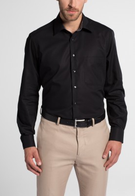 ETERNA Modern Fit zkrácený rukáv pánské košile 59 cm pro nízké muže s kulatou postavou