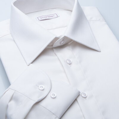 SmartMen: Klasická smotanová košeľa na svadbu