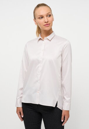 Dámska blúzka ETERNA v pieskovej farbe Loose fit Easy Iron zo 100% bavlny