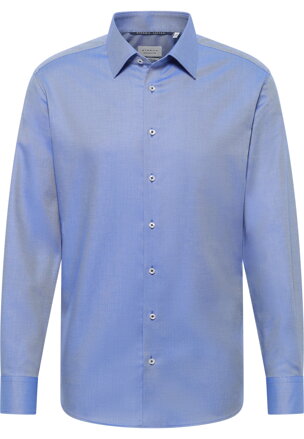 Kvalitná bavlnená modrá pánska košeľa ETERNA Modern fit