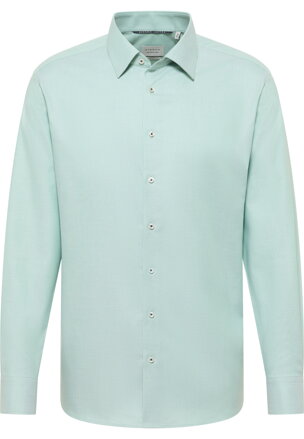 Kvalitná bavlnená zelená pánska košeľa ETERNA Modern fit