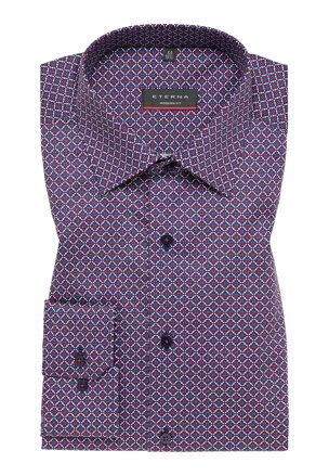 ETERNA Modern Fit pánska ľahká fashion košeľa s kontrastom Non Iron