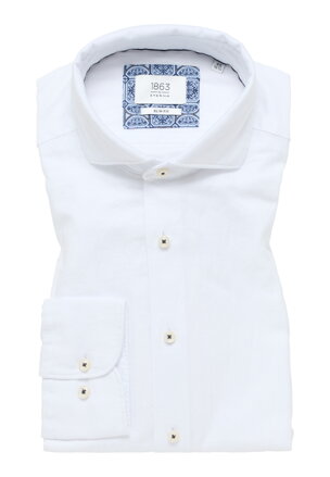 Ľanová pánska košeľa biela 1863 by ETERNA Slim fit Extra Soft