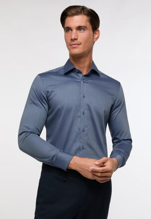 Pánska košeľa stredne modrá košeľa ETERNA Slim Fit Non Iron