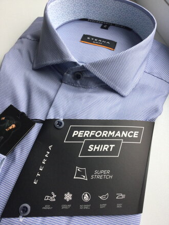 Pánska košeľa Modern Fit Performance super stretch svetlo modrá Easy Iron