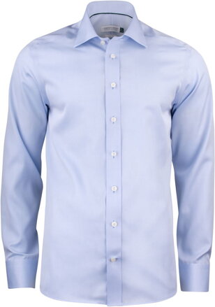 J. Harvest & Frost pánska bavlnená nežehlivá košeľa Slim fit modrá