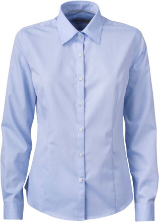 J. Harvest & Frost dámska nežehlivá košeľa s dlhým rukávom modrá Regular