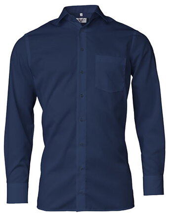 Marvelis Comfort Fit pánska košeľa dlhý rukáv 100% popelín modrá Navy