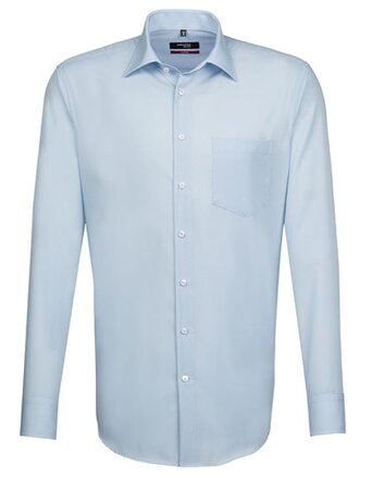 Pánska svetlo modrá nežehlivá košeľa Regular fit Seidensticker Predlžený rukáv