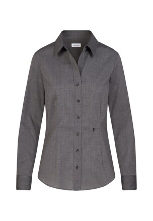 Dámska košeľa Slim fit s dlhým rukávom Seidensticker sivá