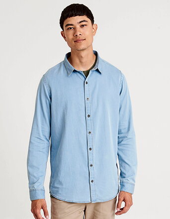 Pánska denim košeľa dlhý rukáv So Denim