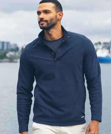 Pánska flísová mikina Hunts so zapínaním do 1/4 Cutter&Buck