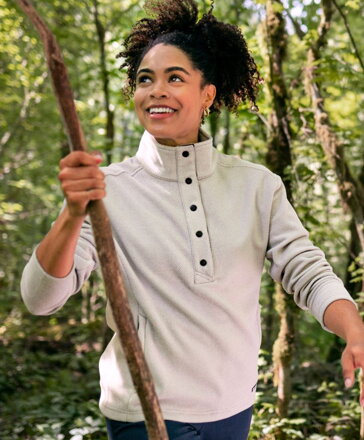 Dámska flísová mikina Hunts so zapínaním do 1/4 Cutter&Buck