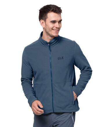 Pánská recyklovaná fleecová mikina s límcem Jack Wolfskin