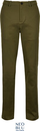 Pánské chino kalhoty s elastanem Gustave Neo Blu