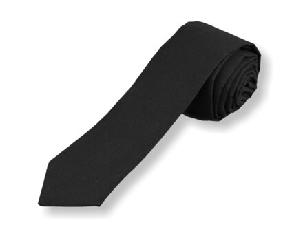 Pánská bavlněná černá kravata 