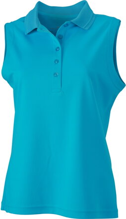Elegantné dámske polo bez rukávov z rýchlo schnúceho materiálu