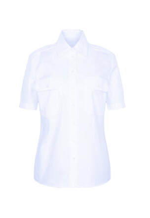 Dámska pilotka slim fit s krátkym rukávom v modrej farbe 100% bavlna Seidensticker
