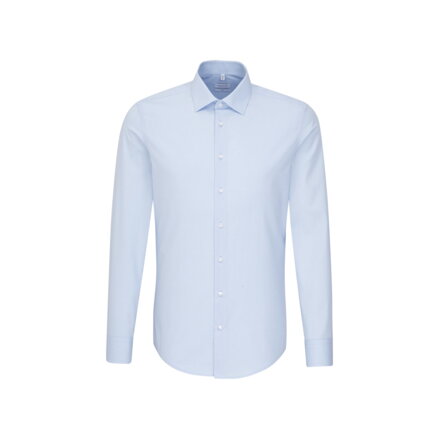 Pánska svetlo modrá nežehlivá slim fit košeľa s dlhým rukávom Seidensticker