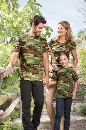 Detské tričko s krátkym rukávom Camouflage Malfini