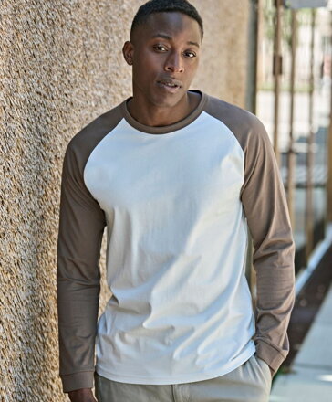 Pánske bavlnené športové tričko s dlhým rukávom TEE JAYS