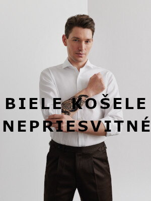 Nepriesvité biele košele ETERNA Cover