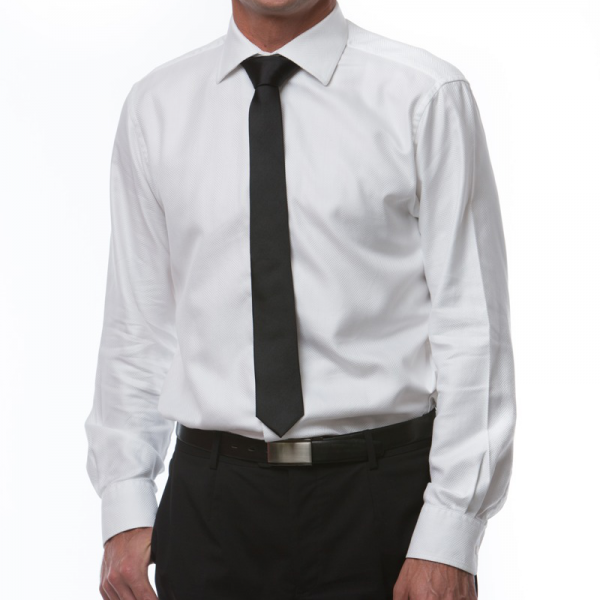 Biela košeľa spoločenská s kravatou