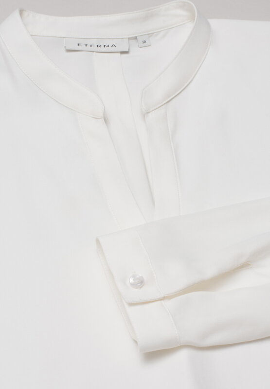 Dámska tunika krémová farba výstrih do V ETERNA Easy Iron