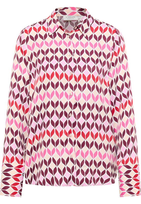 Dámska blúzka ETERNA Regular fit 100% viskóza dlhý rukáv