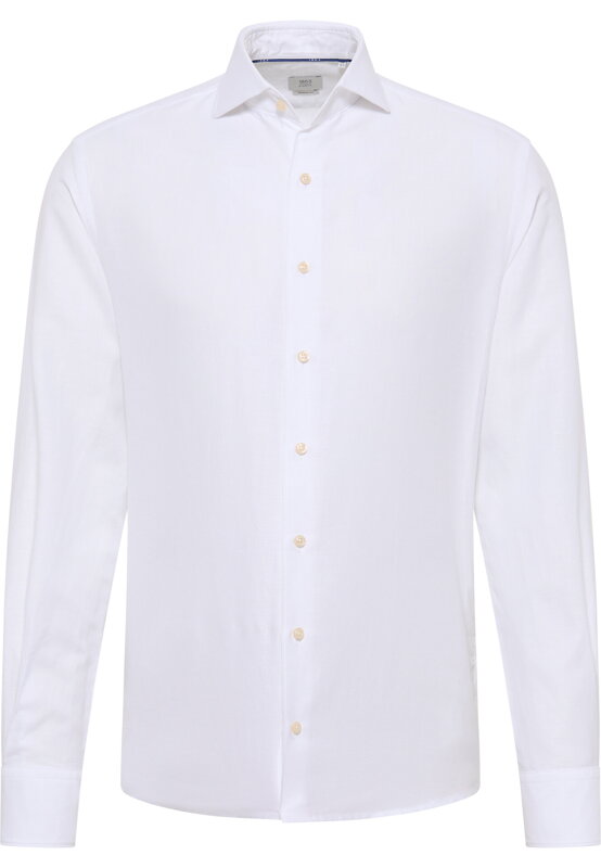 Ľanová pánska košeľa biela 1863 by ETERNA Modern fit Extra Soft