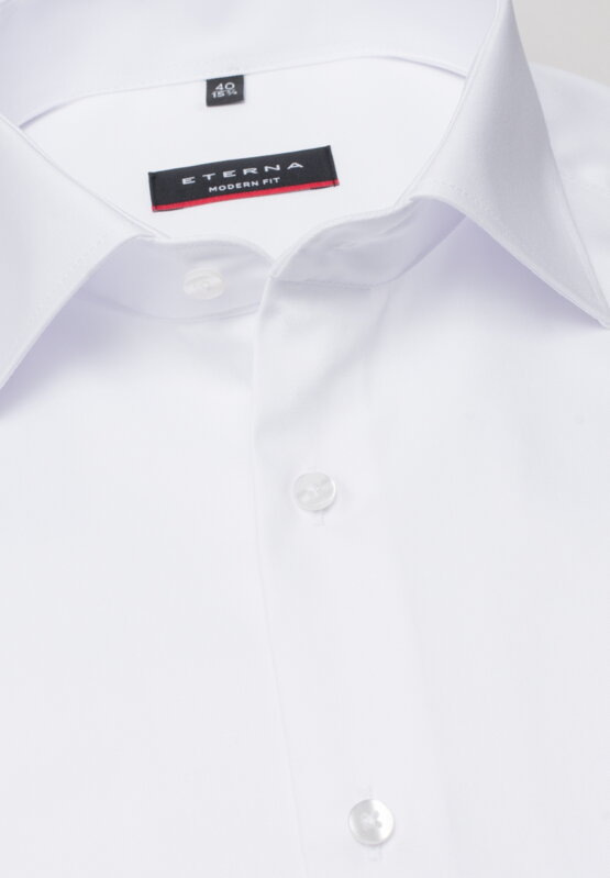 ETERNA Modern Fit biela nie presvitajúca košeľa Non Iron - Predľžený rukáv 68 cm