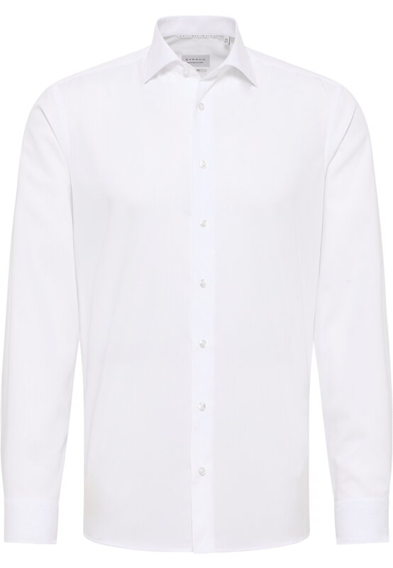 ETERNA Slim Fit biela košeľa pánska dlhý rukáv Popelín