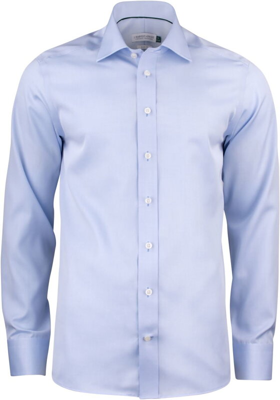 J. Harvest & Frost pánska bavlnená nežehlivá košeľa Slim fit modrá