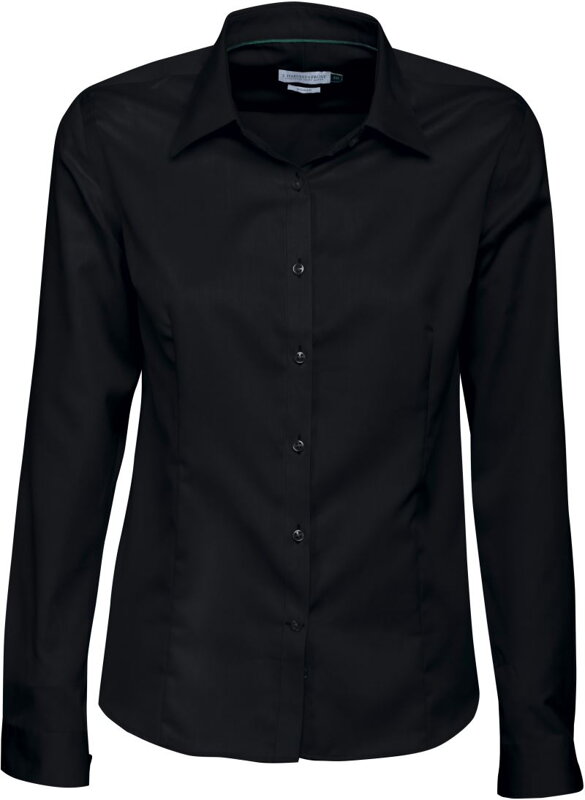 J. Harvest & Frost dámska bavlnená nežehlivá košeľa Regular fit čierna