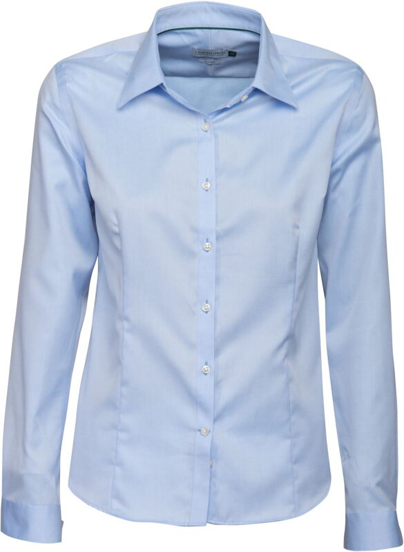 J. Harvest & Frost dámska bavlnená nežehlivá košeľa Regular fit modrá