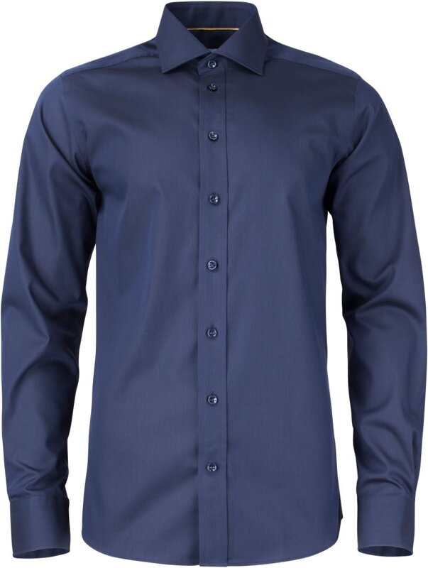 J. Harvest & Frost pánska nežehlivá košeľa s dlhým rukávom Navy Slim