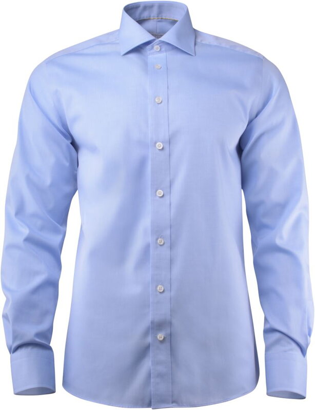 J. Harvest & Frost pánska nežehlivá košeľa s dlhým rukávom modrá Slim