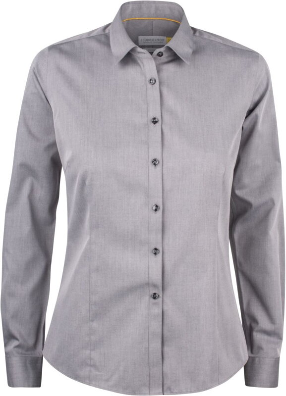 J. Harvest & Frost dámska nežehlivá košeľa s dlhým rukávom sivá Regular