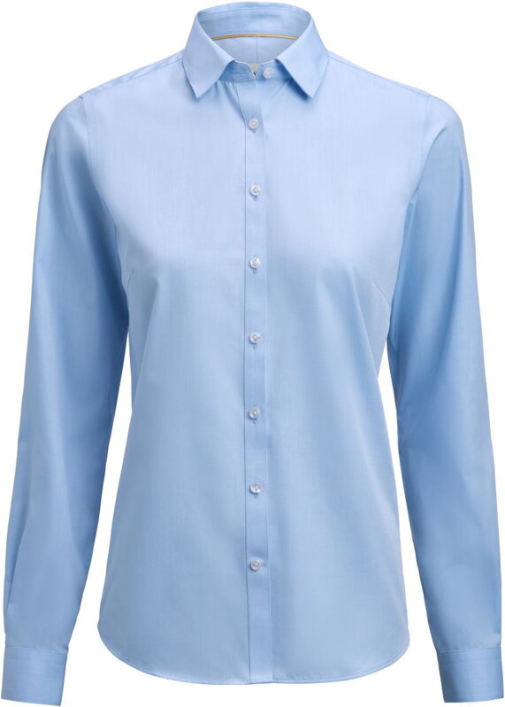 J. Harvest & Frost dámska nežehlivá košeľa s dlhým rukávom modrá Modern fit