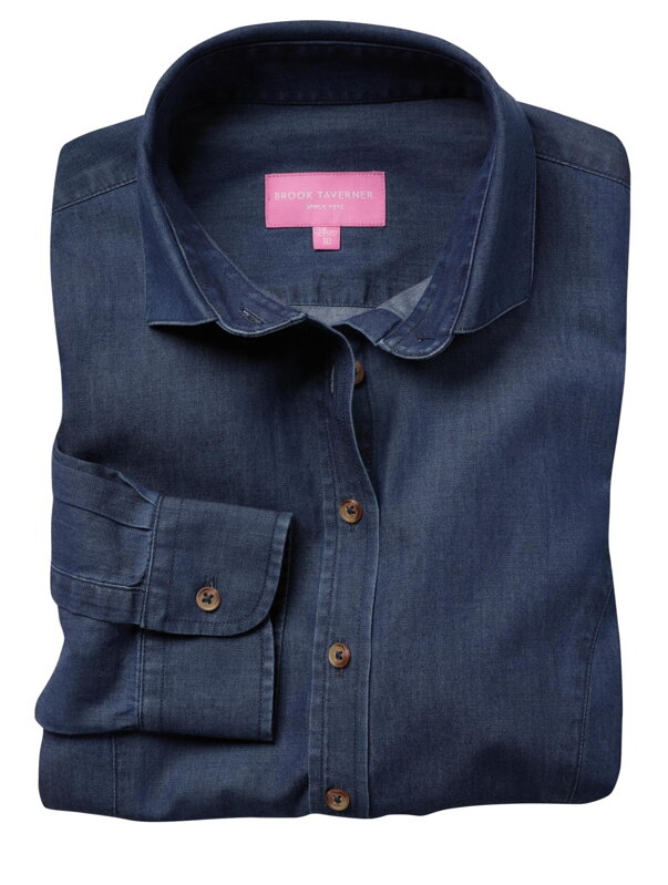 Denim dámska modrá košeľa Banff Brook Taverner Denim dámska modrá košeľa Banff Brook Taverner