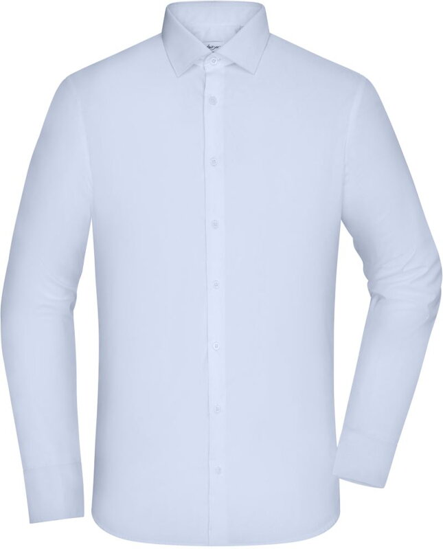 Pánska košeľa zo zmiešaného popelínu s dlhým rukávom Slim fit Daiber James & Nicholson Pánska košeľa zo zmiešaného popelínu s dlhým rukávom Slim fit Daiber James & Nicholson