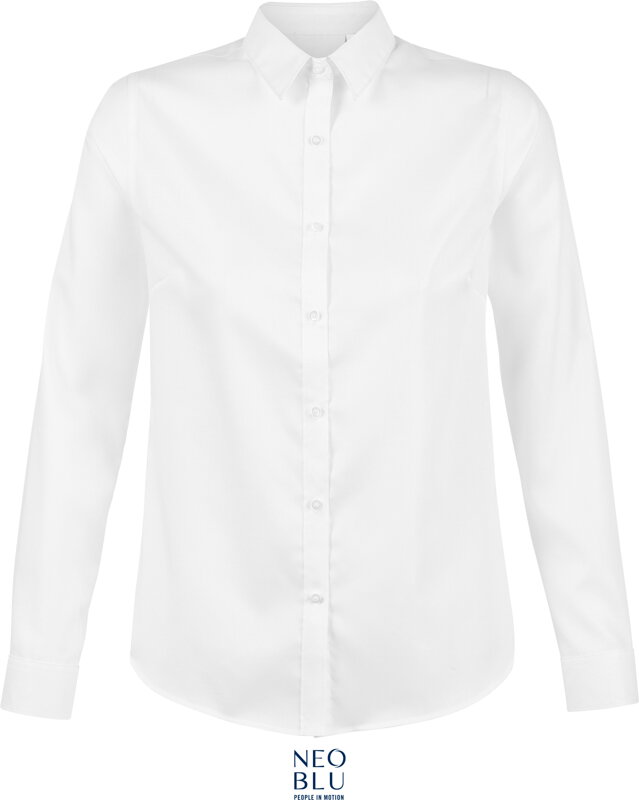 Dámská Mikro keprová košile s dlouhým rukávem Neo Blu