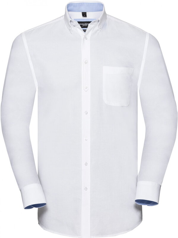 Russell pánska casual košeľa Button-down Bio bavlna 100% Oxford Slim fit