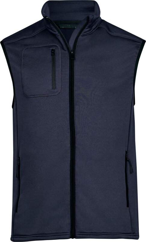 Pánska elastická fleecová vesta s hladkým povrchom Tee Jays
