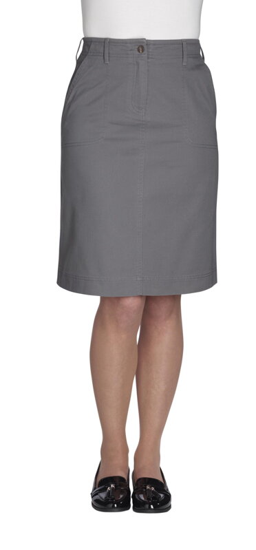 Dámska elastická sukňa Chino Austin Business Casual Brook Taverner Bežná dĺžka 56 cm
