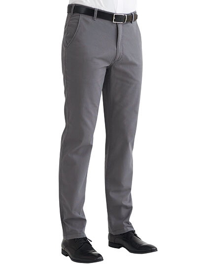 Pánské kalhoty elastické Chino Denver Classic fit Brook Taverner - Běžná délka 80 cm