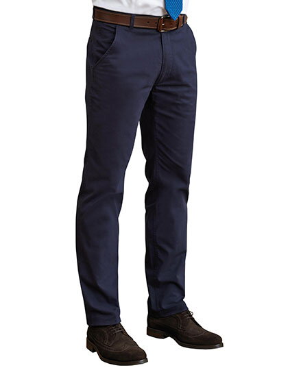 Pánské kalhoty elastické Chino Denver Classic fit Brook Taverner - Běžná délka 80 cm