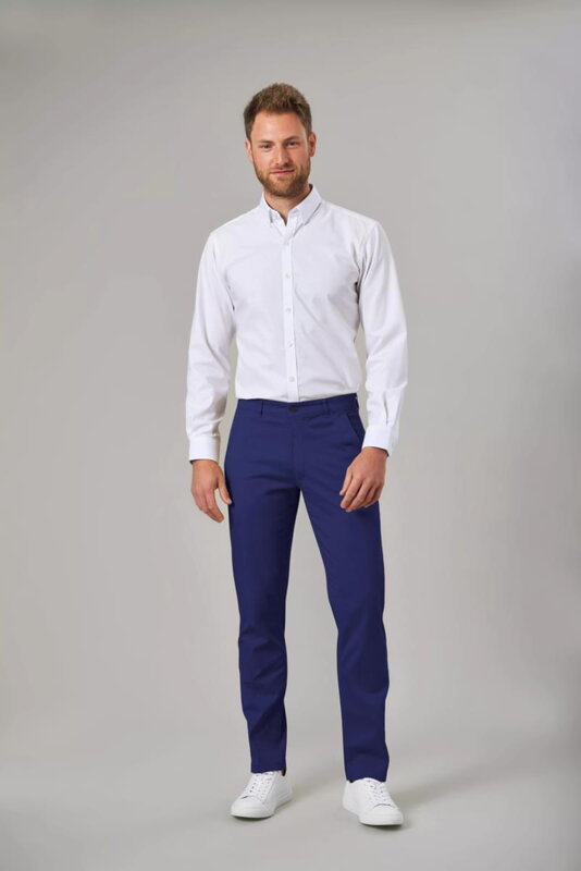 Pánske nohavice elastické Chino Denver Classic fit Brook Taverner Nezakončená dĺžka 91 cm Pánske nohavice elastické Chino Denver Classic fit Brook Taverner Nezakončená dĺžka 91 cm